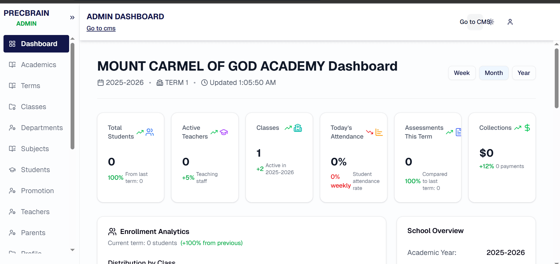 PrecBrain School Management System